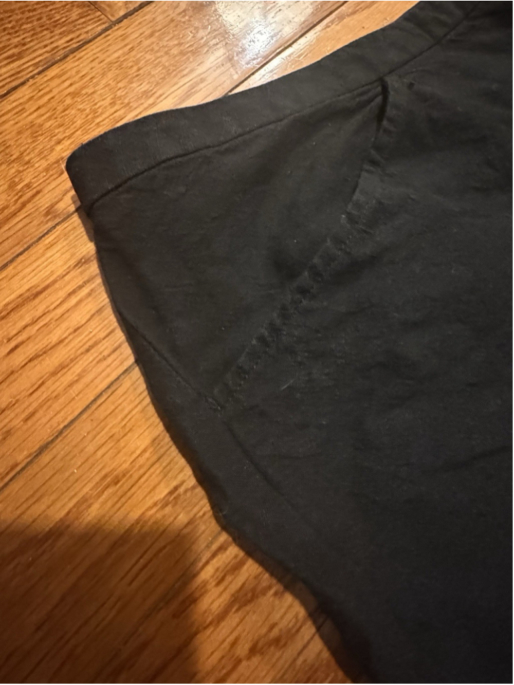 Eileen Fisher Black Linen Rayon Crop Pant Womens 1X Wide Leg Cropped Zip Closure - Picture 3 of 11